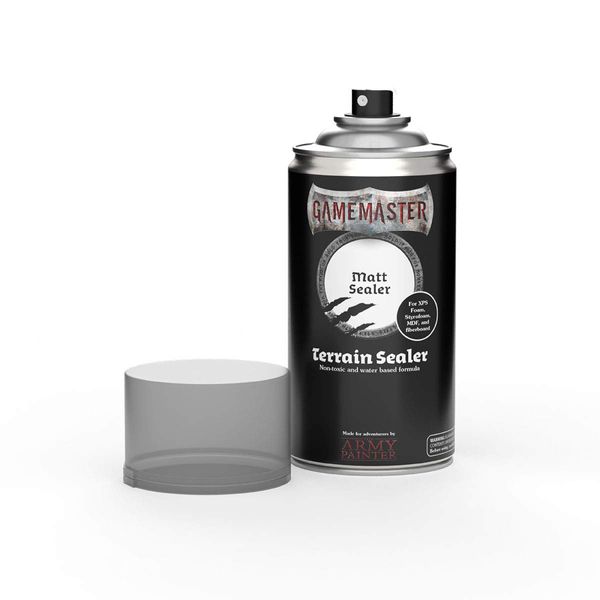 The Army Painter Gamemaster Matt Sealer, 300 ml Acryl-Sprüh Farbgrundierung für Tabletop-Rollenspiele, und Wargames Miniatur-Szenenbau