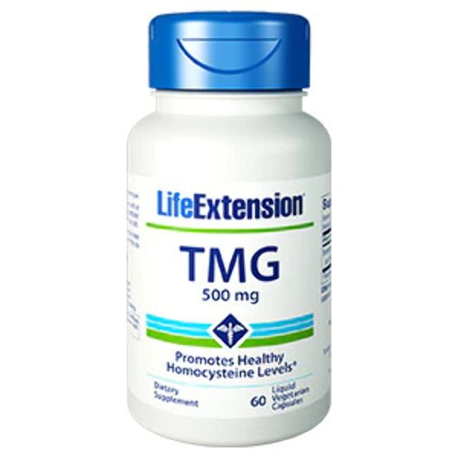 TMG 500 mg, 60 liquid vegetarian capsules