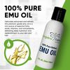 Longview Farms Emu Oil - Hair and body oil - 100% Pure & Refined Emu Oil | Organic Emu Oil for Healing, Pain, & Hair Growth | Premium Quality for Skin & Hair | 2 Fl. Oz