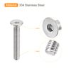 uxcell 5/16-18x2 Flat Countersunk Head Socket Cap Screws, 20Pcs 304 Stainless Steel Hex Socket Flat Head Screws, Full Thread, Countersunk Bolts