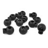 sourcing map Plastic 8mm Single Hole Round Head Spring Cord Locks Toggles 10 Pcs