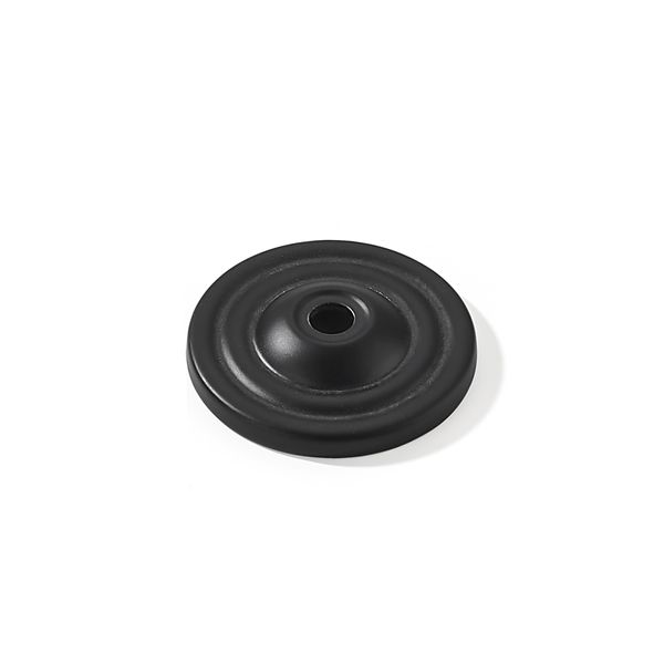 khtumeware 10 Pack 1.5 Inch Matte Black Backplate for Cabinet Knobs Cabinet Hardware Knob Back Plate.