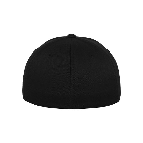 Flexfit Unisex Wooly Combed Baseballkappe, black, S/M