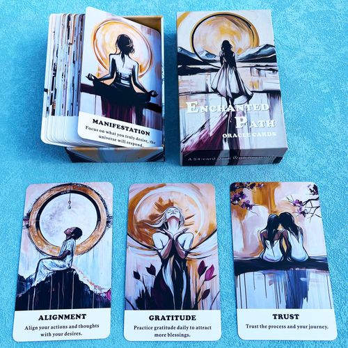 EMPATHSOUL The Enchanted Path Oracle Cards, Oracle Cards for Beginners, Self Love and Spiritual Growth Oracle Deck, Inspirational Guidance Tarot Deck, Unlock Your Inner Magic