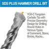 15Pcs 5/16"x8" SDS Plus Hammer Drill Bit Carbide Tip Masonry Concrete Drill Bit