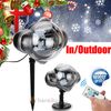 Christmas Snowflake Projector Outdoor LED Moving Snowfall Laser Light Landscape