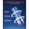 VEVOR Keychain Rechargeable Mini Flashlight 200 High Lumens IPX7 Waterproof