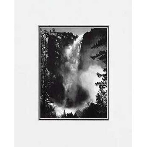 Ansel Adams - Bridalveil Fall, Yosemite Art Print SM Matted