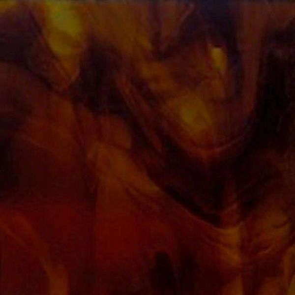 Amber Medium - Dark Amber Brown, Wissmach Stained Glass Sheet by Sun and Moon Stained Glass