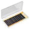 12Pcs Natural False Eyebrow, 3D Extension Fake Eyebrow Enhancer, Individual Reusable Artificial Eyebrows Light Fiber Eyebrows Black(11mm)