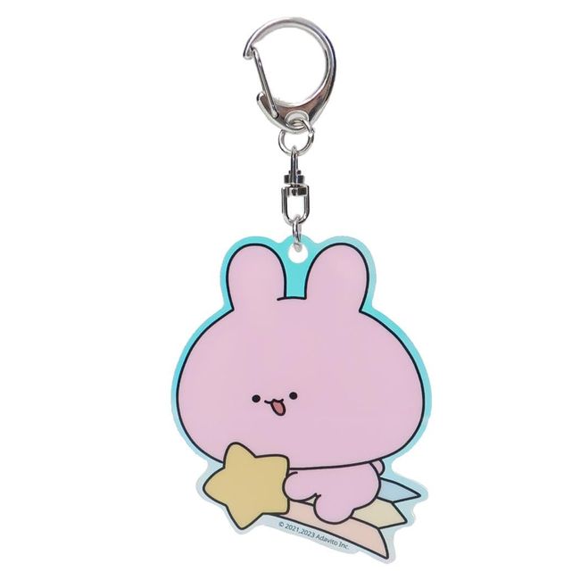 K Company AS-KAK-HO Glitter Acrylic Key Chain Hoshi H64 x W54 x D3 mm