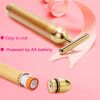 Face Massager Roller Golden 3D Electric T Shape Facial Massager Kit