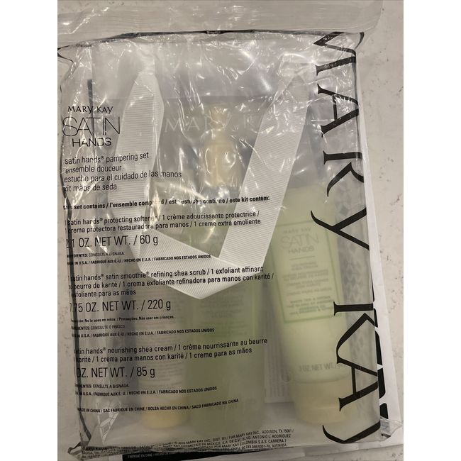 Mary Kay Satin Hands Set ~ White Tea & Citrus ~ Full Size Brand New In Packaging