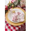 DII Checkered Tabletop Collection 100% Cotton, Machine Washable, Tablecloth, 60x104, Red