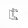 Shower Door Handle Set complete Bracket Assembly chrome Plated With Screws