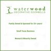 Waterwood Solid Brass Small Leaf Doorbell in Black - Wired & Illuminated Push Button from Environmentally Friendly Recycled Material