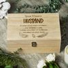 ukgiftstoreonline Husband Remembrance Large Wooden Memory Keepsake Box Gift
