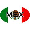 CafePress Mexican Flag With Text Oval Sticker Rectangle Bumper Sticker Car Decal