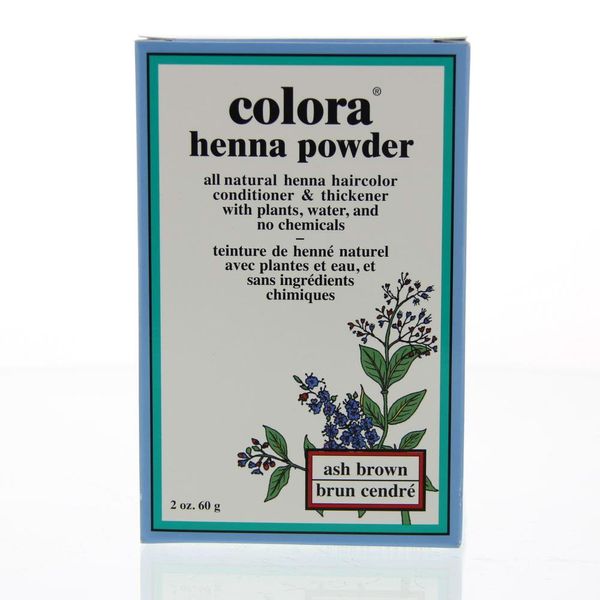 Colora - Henna Powder Natural Organic Hair Color Ash Brown - 2 oz.