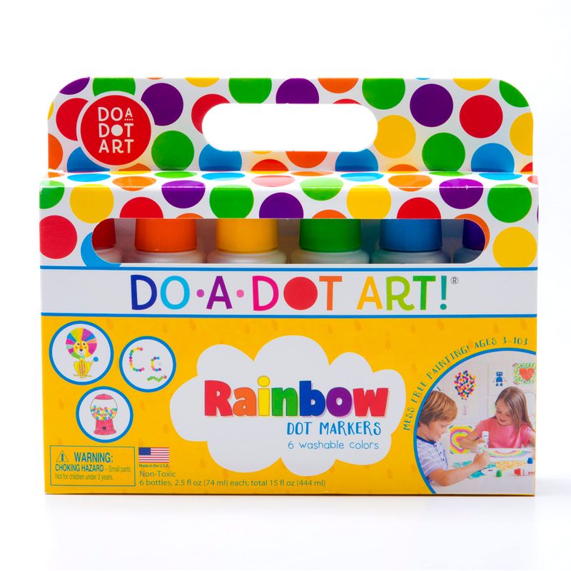 Do A Dot Art! Markers 6-Pack Rainbow Washable Paint Markers, The