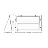 Rytons 9x6 Airbrick Cover Ducting Cowl - Buff Sand