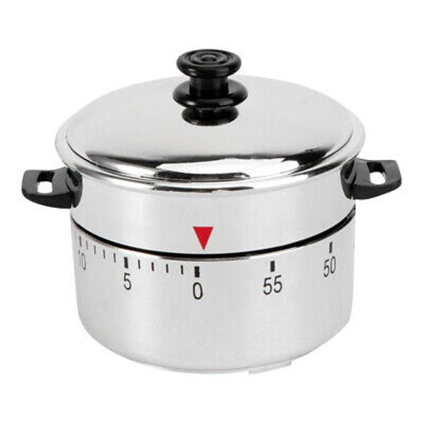 Cooking Pot Loud Bell Baking Countdown Clock Mechanical Timer Clocks Student