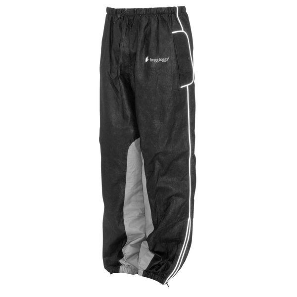 FROGG TOGGS mens Road Toad Reflective Waterproof Rain Pants, Black, XX-Large US