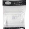 Clear Premium Plastic Teaspoons (Pack of 48) - 100% Food-Grade Material, Easy Cleanup & Reusable - Perfect for Parties & Events