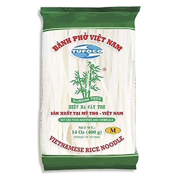 Bamboo Tree Vietnamese Rice Noodles, Size Medium 3mm, (1 x 400g)