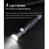 4Tool ED10 Flashlight Rechargeable Resists Water/Impact Strobe Battery Aluminum