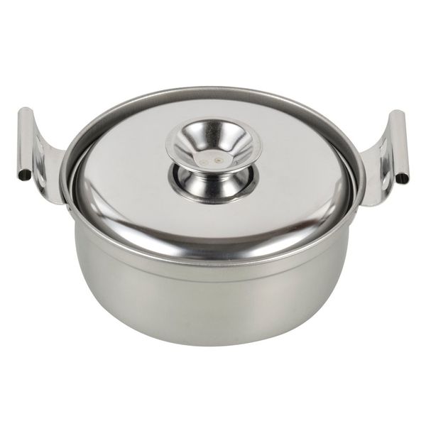 Pearl Metal HB-3544 Tsubamesanjo Tabletop Double Handed Pot, 5.5 inches (14 cm), Induction Compatible, Stainless Steel, Petite Cook, Made in Japan