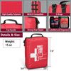 Small First aid Kits,Travel First Aid Kit with Labelled Compartments Molle Sy...