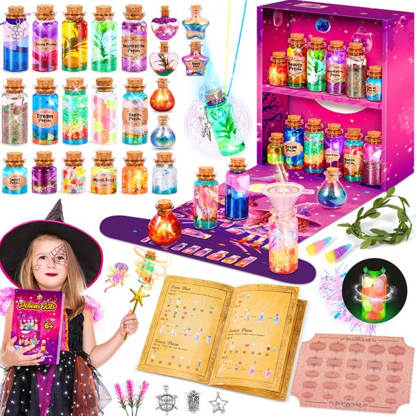 Subtail Potion Making Kit Children - Craft Kits for Kids - Christmas Gifts for 6 7 8 9 10 Year Olds Girls - Potions Kits for Kids Girls Toys Age 6 7 8 9 10 - Best Gifts Magic Kids Craft Kits