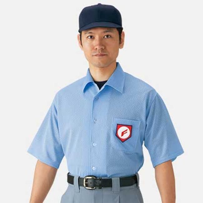 Mizuno (Mizuno) For High School Baseball Umpire Short Sleeve Shirt 52hu241 , light blue