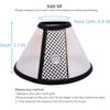 Depets Adjustable Recovery Pet Cone E-Collar for Cats Puppy Rabbit Plastic E...