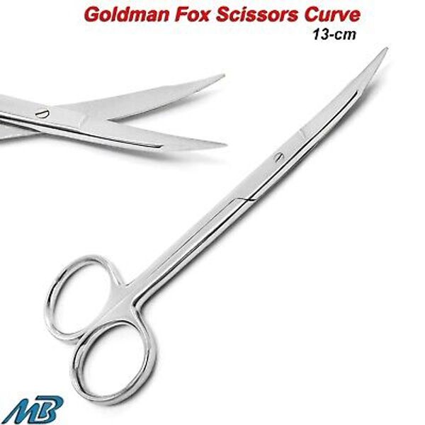 Dental Goldman Fox Scissors Surgical Micro Gum Suturing Tissue Dissecting Shears
