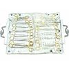 GERMAN 82 PCS GOLD HANDLE GENERAL SURGERY SPAY PACK DENTAL SURGICAL INSTRUMENTS