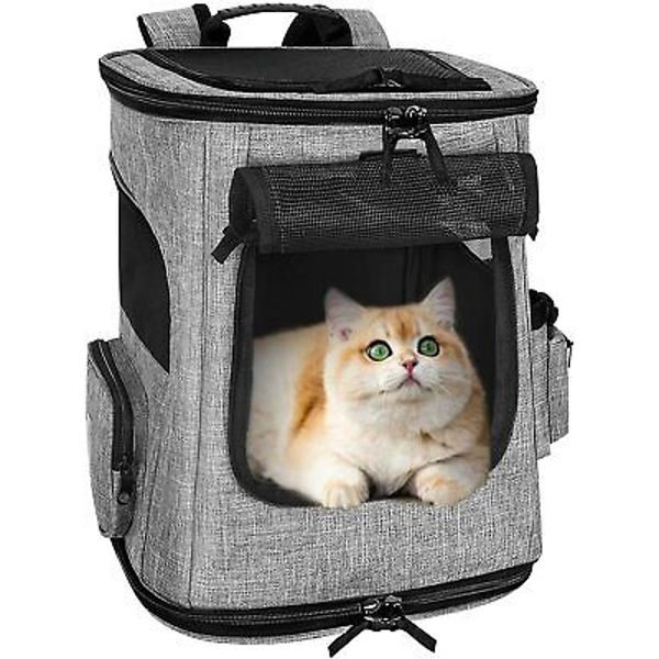 Eyein Pet Carrier Backpack, Foldable Breathable Rucksack for Cats and Small Dogs