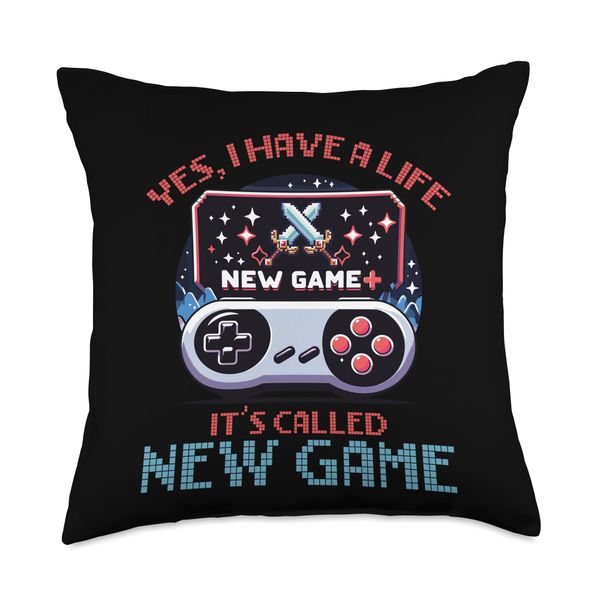 Yes I Have A Life New Game Plus Throw Pillow
