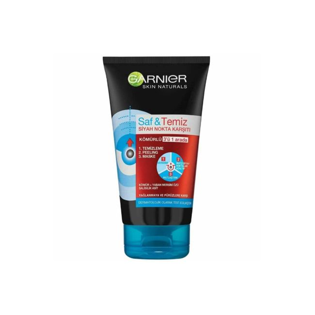 Garnier Saf Temiz Kömürlü - Peeling - Maske 150 ml Jel