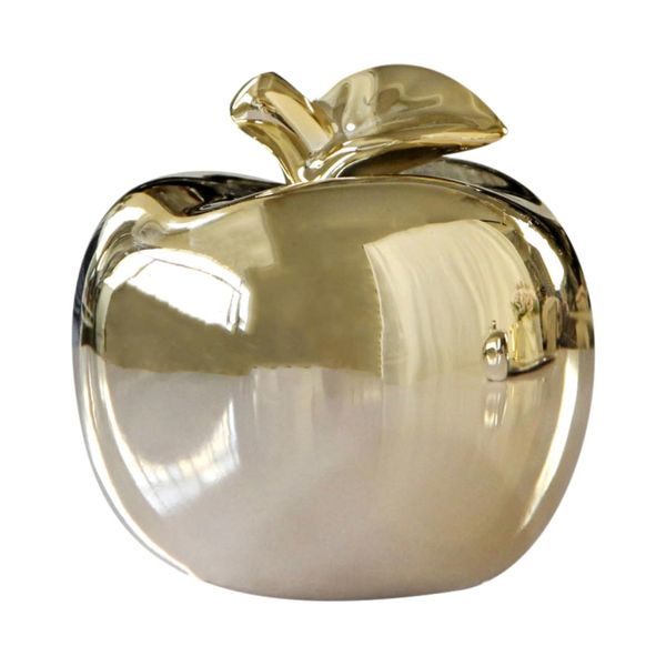 TOYMYTOY Apple Figurine, Apple, Feng Shui, Goods, Good Luck, Interior Goods, Object, Gold Apple, Christmas Model, Food Sample Gift, 60th Birthday, Retirement, Mother's Day, Respect for the Aged Day,