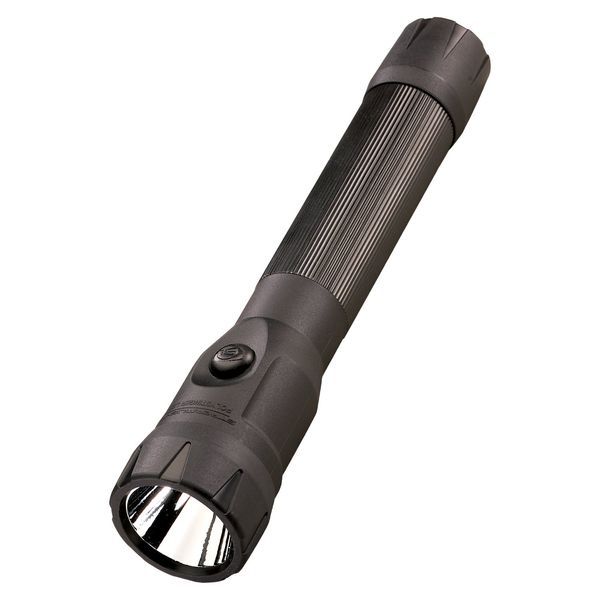 Streamlight 76833 PolyStinger DS LED Flashlight with 120-Volt AC Charger and 1 Piggyback Holder, Black - 385 Lumens