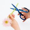 Plus Scissors, Stain and Rust Resistant, Fit Cut Curve, Titanium Continuous Sharping, 2 Pieces, Blue