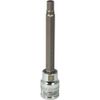Dynamic Tools 3/8" Drive Metric Hex Head, 6mm Long Bit, Chrome Finish Socket
