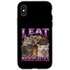 I Eat Microplastics Funny Cat Meme Bootleg Graphic Case for iPhone X/XS