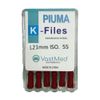 PIUMA K-File 21mm #55 Stainless Steel, Flex, Color Coded, 6/Box.
