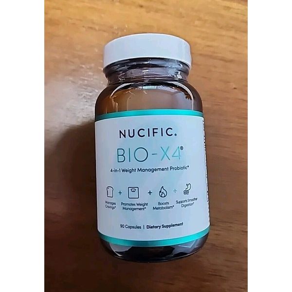 NUCIFIC BIO-X4 Dietary Supplement 4-IN-1 Weight Management Probiotic 90 Capsules