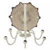 DISTRESSED ROTATING WALL Multi Hook with 6 Hooks Spinner Metal Wall Hanger