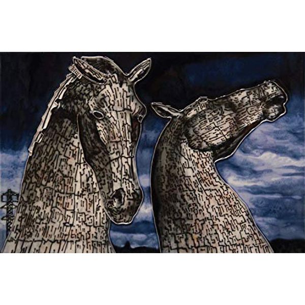 Benaya Art 6"x6" Tile Kelpies At Dusk