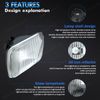 For 1982-2012 Ford E-150 E-250 E-350 Van 2pcs 5x7 7x6" LED Headlights Hi-Lo